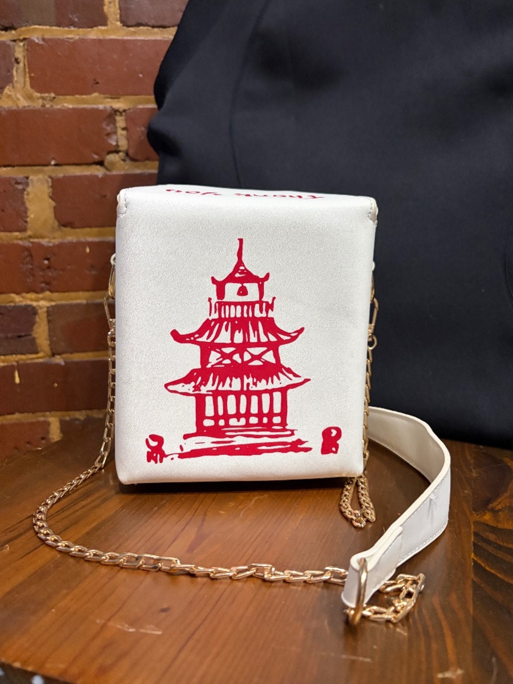 Chinese Takeout Leather Bag